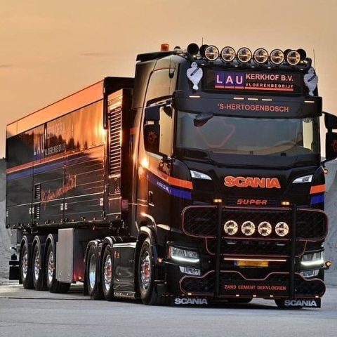 camion à chape électrique